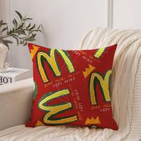 HOT M-MCDONALD Pillow Case Home Decor Throw For Sofa Bed Car Room Decor Gift Idea 12x12Inch red