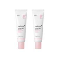MEDICUBE PDRN Pink Tone-Up Sunscreen SPF50+ PA++++ Brightening UV Protection 50ml x2 white