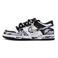 Nike Dunk Atsparūs dilimui Kvėpuojantys Atsparūs dilimui Kvėpuojantys Žemi Krepšinio Bateliai Unisex Juodi Balti DD1391-100(Komanda1461-) 38.5 black
