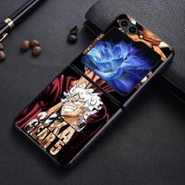 Madingas One Piece Luffy Zoro dėklas, skirtas Samsung Galaxy Flip3 Flip7 FE Flip6 Flip4 Flip5 Z Flip 7 6 5 4 3, galinis telefono dangtelis Funda Galaxy Z Flip