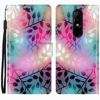 Nokia 5.1 Plus dėklas Odinis atverčiamas piniginės dėklas Nokia 5.1 Plus telefonui Dėklas Nokia TA-1120 TA-1105 TA-1102 Dangtelis Fundas Nokia 5.1 Plus