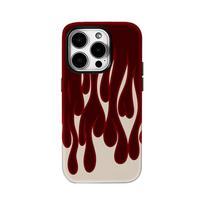 Burgundy Flames Phone Case for IPhone 17AIR 16E 16 15 14 13 12 11 17 Pro Max Plus Double-layer Back Cover IPHONE13MINI black