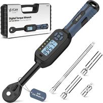 3/8 Torque Wrench Digital (5.02-99.6 Ft.Lb)±2% High accuracy Spark Plug Socket & Tire Inch Pound Torque Wrench 3/8 Drive with Buzzer and Colorful LED Z black