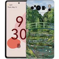 Luxury Phone Case For Google Pixel 10 9 8 9A 8A 7 7A 6 Pro XL 6A 5G Black Soft Back TPU Cover Claude Monet Garden Paint Art For Pixel 10 Pro XL black