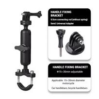 2026 Aluminum Bicycle Handlebar Mount For GoPro Hero 13 12 11 10 Insta360 SJCAM SJ4000 AKASO DJI Osmo Action Camera Accessories black