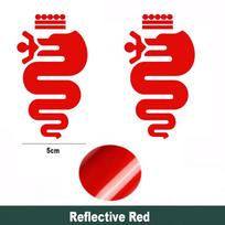 Car Sticker For Alfa Romeo 159 147 2PCS Car Body Sticker Vinyl Decal For Alfa Romeo Alfa Romeo Giulietta Mito Stelvio Giulia 159 XE0 red