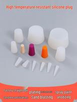 M2 to 108 Heat-Resistant Silicone Plug for Powder Coating and Electroplating - Reusable Rubber Stopper Plug M1.5(0.5*2*19MM)-100pcs