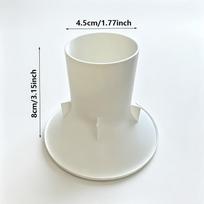 Tvirtas 45 mm indaplovės druskos piltuvėlis Vandens minkštiklis Anti-spill Užpildymo įrankis Indaplovės priežiūrai Patvarus plastikas A1 beige