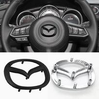 ABS Automobilio Vairo Rato Centrinis Emblemos Ženklelis Mazda logotipui CX5 RX7 Atenza Axela 3 2 5 CX3 MX3 MX5 CX4 CX9 CX7 RX8 Protege Speed 6 gray
