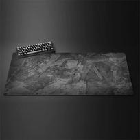 Dark Marble Vein Xxl Gaming Mousepad Subtle Stone Pattern Stitched Edge NonSlip Desktop Table Mat 800x400x2mm