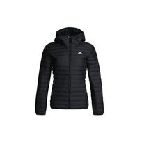 Adidas Austas Žiemos Lauko Raidės Logotipo Spaudinys Ilgomis Rankovėmis Pūkinė Striukė Unisex Viršutinis Drabužis Juoda CY8735 M black