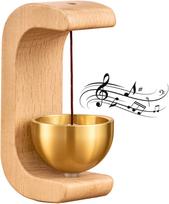 Dopamine Wind-bell Magnetic Suction Home Wind-bell Beech Car Into The Door To Remind Bell C-Shaped Wind Chime beige