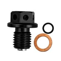 M14x1.5 Heat Resistant Aluminum Drain Plug Nut Magnetic Oil Drain Bolt Screw Motorbike Accessories Easy Installation