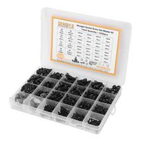 1220Pcs Hex Socket Screw Nut Washer Kit Assortment Cap Head Carbon Steel M2 M3 M4 M5 Black