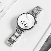 Plonas moteriškas dirželis Huawei Watch GT4/5 41mm 5Pro 46mm Nerūdijančio plieno apyrankė Samsung Galaxy 7 6 5 4 40mm 44mm Juosta Correa 22mm sidabras