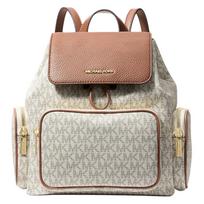 Michael Kors Merritt Kuprinė su logotipu Maža Moteriška kuprinė Auksinė Balta 35S6G0WB5B-WHITE Shopping Bag Set(Basic Set+Shopping Bag)