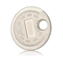 1 vnt uždegimo žvakės tarpo matuoklio įrankio matavimo monetos tipo 0,6–2,4 mm diapazono uždegimo žvakės tarpo matuoklio įrankio jutiklis balta