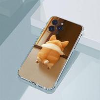 Cute Corgi Phone Case For iPhone11,12,13,14,15,16,17,Plus,Pro,Max,Plus,Transparent Cover iPhone11PROMAX brown