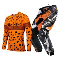Vaikiški motokroso marškinėliai, kelnės, žali, juodi, 3, 4, 5, 6, 7, 8, 9, 10 metų, visureigių kostiumas, mėlynas, oranžinis, enduro, krosas, berniukas ir mergaitė. XXL-28