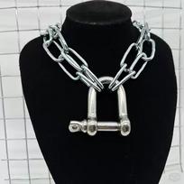 Hip-Hop Streetwear Brand Lobster Clasp Chain Necklace Ins Men Women Accessories Dark Boy Girl Jewelry Accessories Other gray