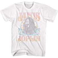 Janis Joplin T Shirt Classic Rock Singer Adult Short Sleeve T-Shirts Vintage Style Graphic Tees L įvairiaspalvis