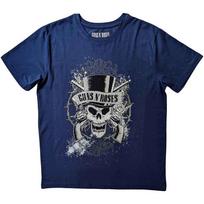 Guns N Roses 'Faded Skull' Blue T shirt - NEW XL blue