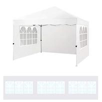 Canopy Tent Sidewall 210D Oxford Cloth Waterproofing for Outdoor Events Camping Picnics White white