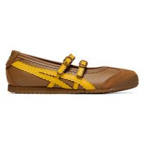 Onitsuka Tiger MEXICO 66 TGRS Mary Jane Shoes Unisex Low Top Brown/Yel 39.5 brown