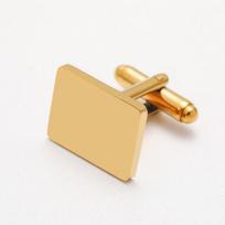 Stainless Steel Multi-Shape Multicolor Cufflinks for Laser Engraving Stainless Steel beige