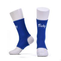 Muay Thai Ankle Guard NonSlip Fit Support Breathable Kickboxing Instep Protector for L mėlyna