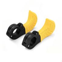 Auxiliary Handlebar Grips Ergonomic Thumb AntiSlip Bar Ends for Mountain Bikers, Cyclists, geltona