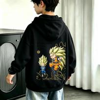 Dragon Ball Super  Goku children's hooded shirt - Super Instinct - Goya - Beast Vegeta - Printed baby hoodie 120 white