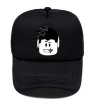 Roblox animacinis tinklelis beisbolo kepuraitė - Apsauganti nuo saulės snapelis Adult 58cm black