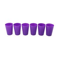 Spalvingi plastikiniai puodeliai Neskilę gėrimo indai Lengvi gėrimo puodeliai 12PCS
