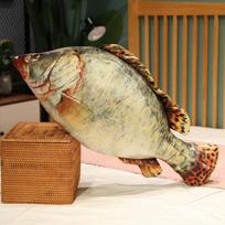 30-100CM Imitacinė žuvis pliušiniai žaislai Realistiška tilapija karpis karšis pliušinė pagalvė įdaryta minkšta lova atlošo pagalvė kūrybingas dekoras dovana 30cm brown