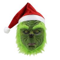 Žalių Monstrų Kaukė Plaukuotos Pirštinės Kalėdų Senelio Kostiumas Xmases Juokinga Pilno Veido Kaukė Helovino Cosplay Šaliai