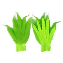 Žalių Monstrų Kaukė Plaukuotos Pirštinės Kalėdų Senelio Kostiumas Xmases Juokinga Pilno Veido Kaukė Helovino Cosplay Šaliai green