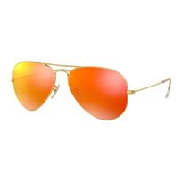 RAYBAN Lydinio Aviator Pilotiniai Saulės Akiniai Unisex Poros Stiliaus RB3025-112/69 balta