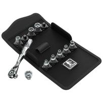 11 dalių galvučių rinkinys su terkšle WERA Zyklop Mini 2 Set 1