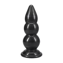Triple Payload Gun Metal Intimate Plug Large 22.2cm Ripple Design