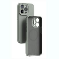 Aukštos kokybės prabangus skysto silikono įkroviklio dėklas iPhone 16 15 14 Pro Max magnetinio įkrovimo silikoninis telefono dėklas iPhone 12 13 Pro Max iPhone 15 Pro gray