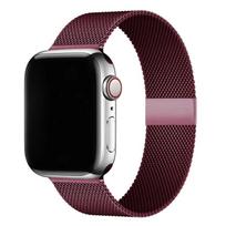 milanietiška kilpa apyrankė Apple Watch dirželiui Ultra 49mm 46mm 45mm 44mm 41mm 40mm metalinė apyrankė iWatch serijai 9 8 7 6 5 4 3 SE 38mm 40mm 41mm gray