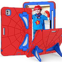 Spider Armor Case For iPad Pro 11 M4 A2836 2025 Gen Hevay Duty Rugged Protection Kids Tablet Cover With Pen Slot iPad Pro 11 M4 2024 blue
