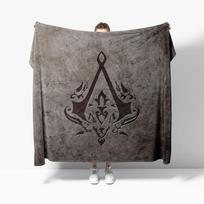 Assassins Antklodės Minkštos Šiltos Flanelinės Creeds Mesti Antklodę Lovos Patalynė Svetainės Namų Sofos 75cmx90cm gray