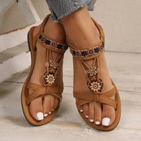 Plus-size Flat Shoes, Women's New Style Beach Flip-flops 43