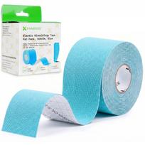 Veido ir kaklo kinezio juosta (kineziologinis teipas) Habys Face Elastic 5 cm × 5 m, mėlyna