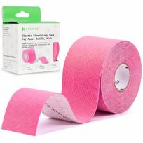 Veido ir kaklo kinezio juosta (kineziologinis teipas) Habys Face Elastic 5 cm × 5 m, rožinė