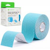 Sporto ir reabilitacijos kinezio juosta (kineziologinis teipas) Habys Strong Elastic 5 cm × 5 m, mėlyna