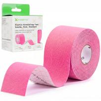 Sporto ir reabilitacijos kinezio juosta (kineziologinis teipas) Habys Standard Elastic 5 cm × 5 m, rožinė