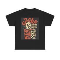 Hike More Worry Less Graphic T Shirt Brand New Cotton Tee Unisex T-Shirt XXXXL brown